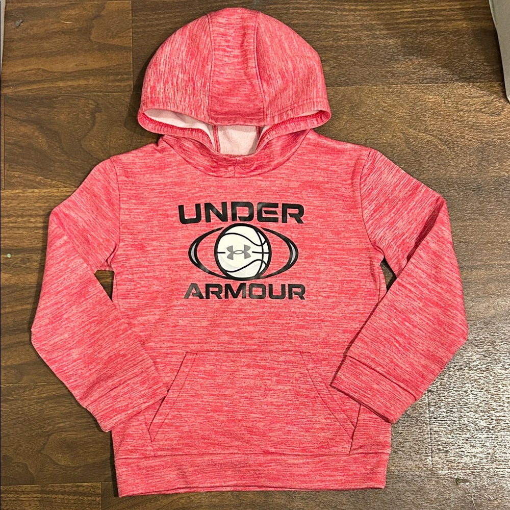Under Armour Kids Heathered Red Hoodie